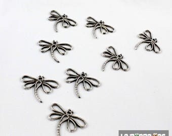1 pendant Dragonfly 28 * 31.5 * 2.5 mm color silver