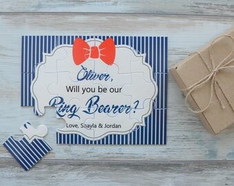 Will You Be Our Ring Bearer Personalized Proposal Puzzle, Ring Bearer Proposal, Asking Ring Bearer Puzzle, Ring Bearer Gift, Ask Ring Bearer