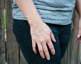 Harry Potter Bracelet - Silver Bracelet HP - Glasses Lightning Bolt Bracelet
