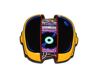 Daft Punk Helmet Synth Synthwave Vol 2. Enamel Pin