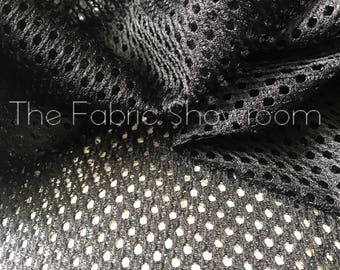 CC 25P Ballet Flat Black Mesh Fabric