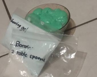 Minty fresh fluffy slime