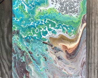 8x10" abstract painting on wrapped canvas