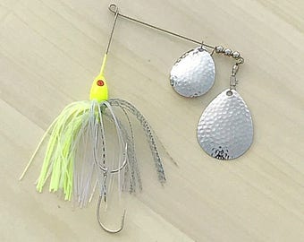 Shad Bait Fish Spinnerbait - 1/2 oz. (Yellow Head)
