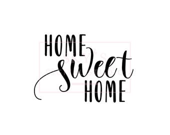 Free Free 234 Cursive Home Sweet Home Svg Free SVG PNG EPS DXF File