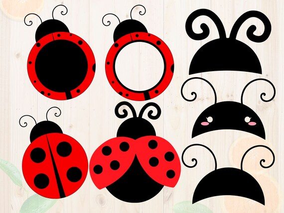 Download Ladybug Svg Ladybug monogram Svg Dxf Eps & Png Cutfiles