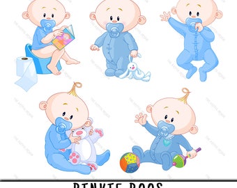 Baby boy clipart | Etsy