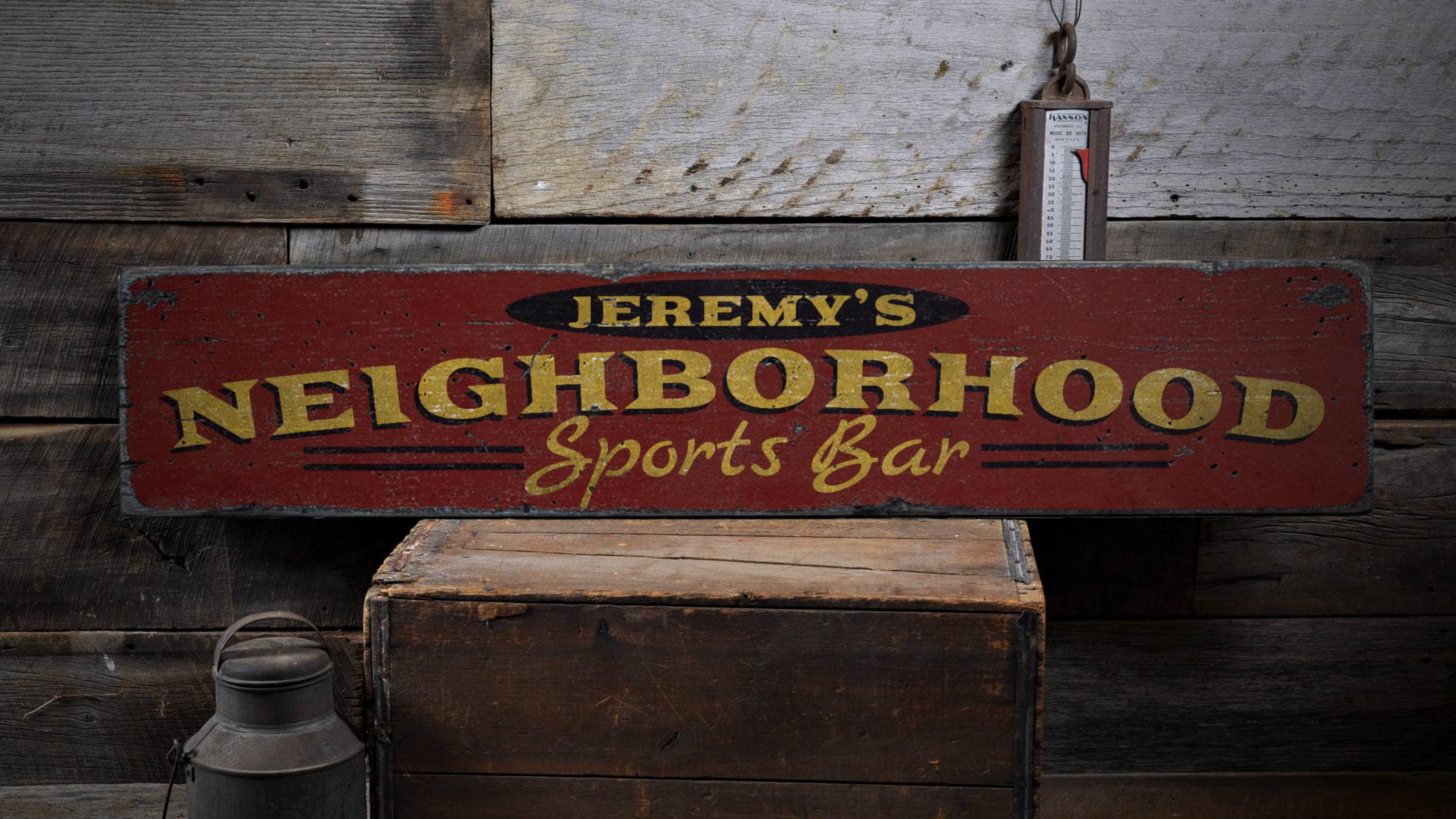 Sports Bar Sign Neighborhood Bar Sign Custom Bar Decor Bar