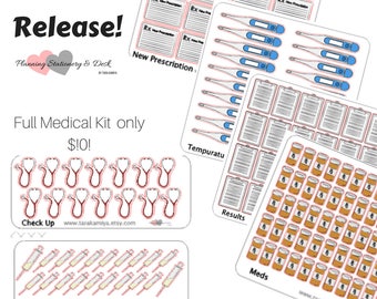 Medical stickers | Etsy