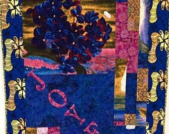 Festival Sale Be Joyful 40x60 inch art quilt