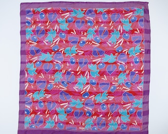 MATISSE // 80s or 90s tropical floral scarf