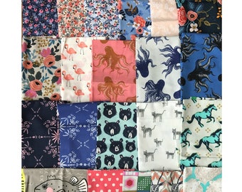 End of Bolt Scrappy Bundle - Cotton + Steel various collections - 7.5 yards remnants