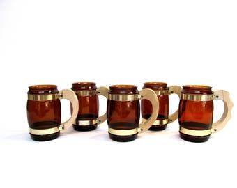 Vintage Siesta Ware Mugs, Collection of 5
