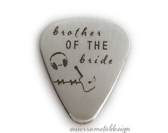 Brother of the Bride Gift Guitar Pick Brother Gift Guitar Pick Engraved For Brother Wedding Party Brother Gift For Best Brother Ever Gift