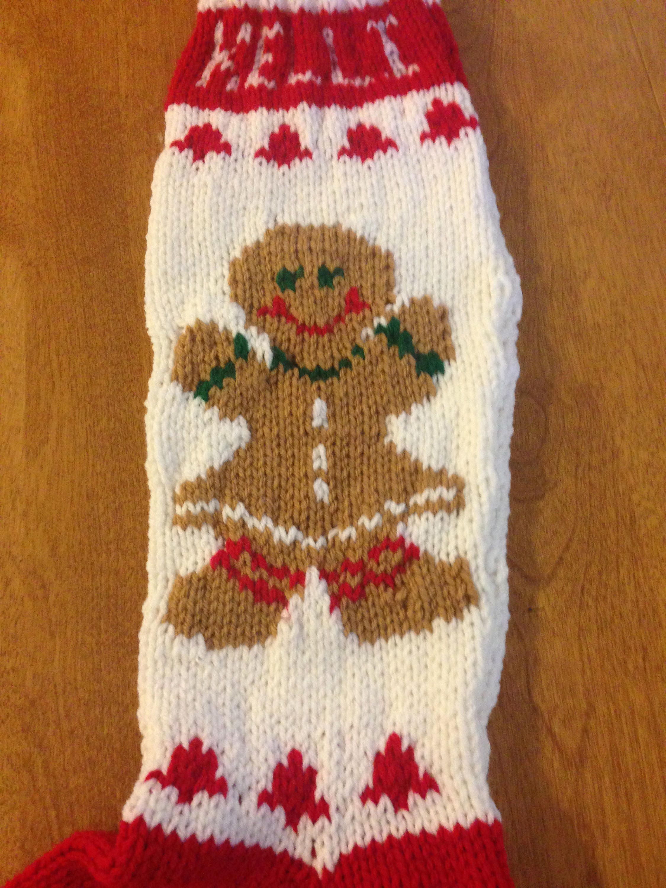 Gingerbread Girl Christmas Stocking Personalized Stocking