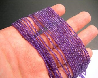 Amethyst - 2mm round - 197 beads - full strand - A quality - PG32