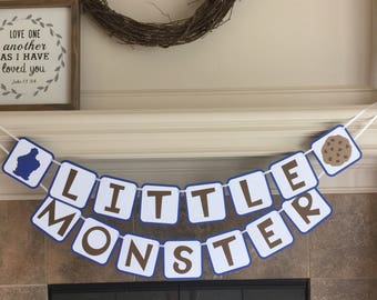 Cookie Monster Baby Shower - Cookie Monster Party - Cookie Monster Banner - Cookie Monster Birthday- Baby Shower Decorations