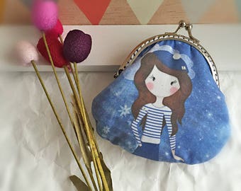 Wallet featuring fabrics "Poline Breizh"