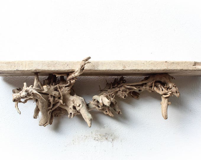 Bleached Driftwood Shelf, Bleached Drift Wood shelf, Wooden Shelf, Driftwood Shelves, Bleached Driftwood Shelving, Floating Driftwood shelf