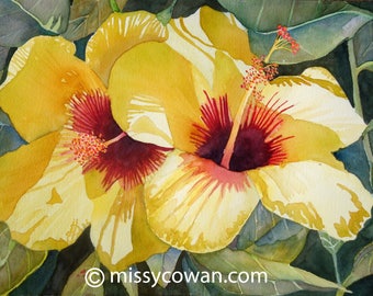 SUNNY SIDE UP - Giclee Print of Original Watercolor Painting
