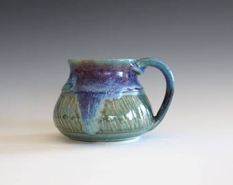 Pottery Mug, 14 oz, pottery mug, unique coffee mug, handmade ceramic cup, tea cup, coffee cup, handthrown mug, stoneware mug