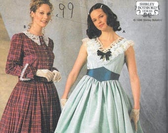 Simplicity 7312 Misses Civil War Dress Costume Sewing Botsford Size 16, 18, 20 Uncut Southern Belle Gone With The Wind