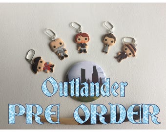 PRE ORDER for Outlander inspired stitch markers -5pcs