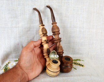 Tobacco pipe Smoking pipe Wooden pipe Wood carving tobacco pipes Smoking pipes Wood pipes Long pipe Wood pipe Carved wood Wooden pipes P20