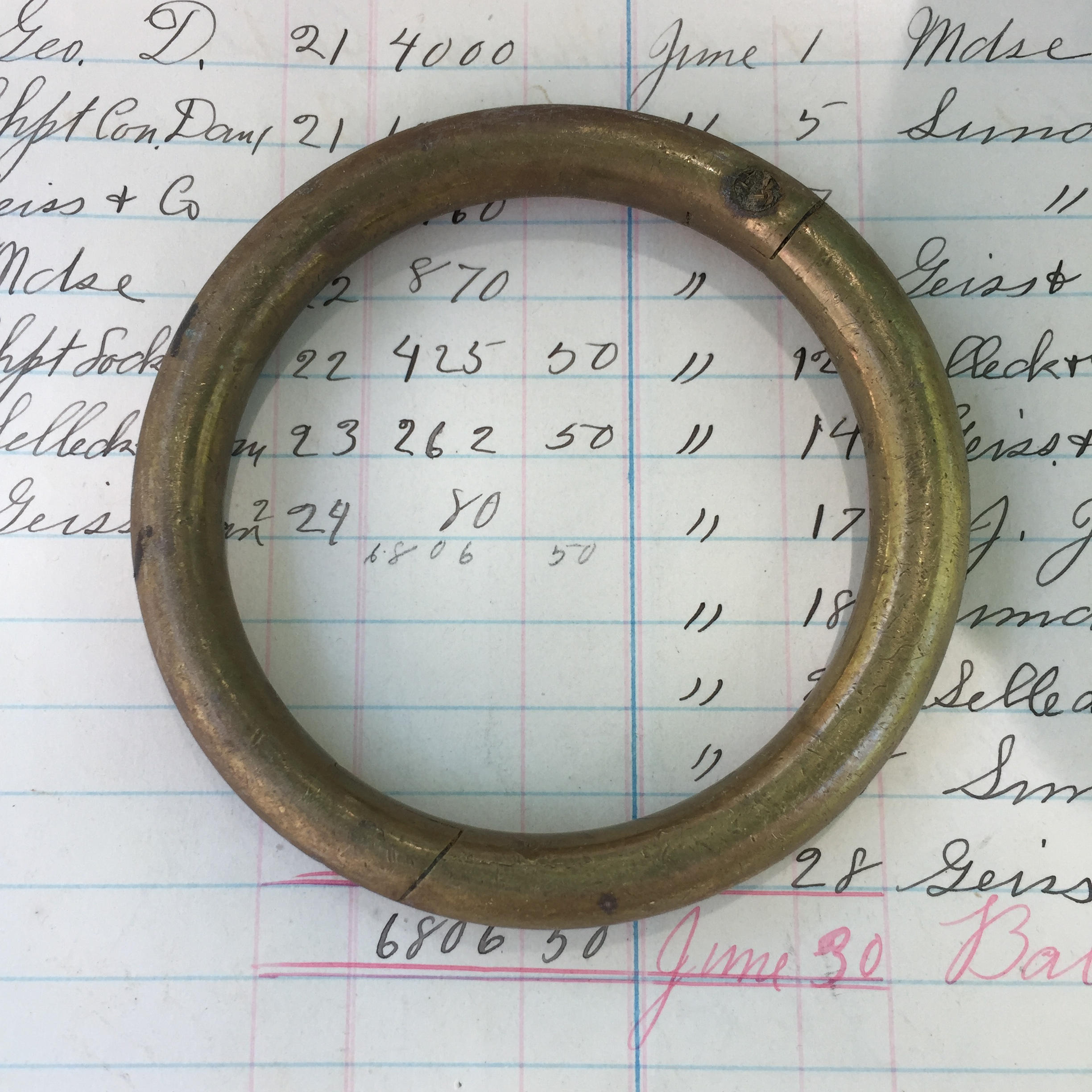 Authentic Bull Cow Nose Ring Heavy Duty Brass Farm Fresh