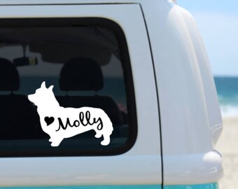 Corgi Decal | Custom Corgi Decal | Corgi Dog Decal |Corgi Car Decal | Corgi Laptop Decal | Corgi Window Decal | Corgi iPad Decal | Vinyl