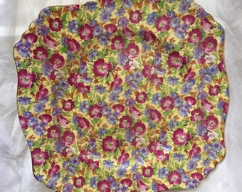 Royal Winton Chintz Plate Royalty Pattern Large