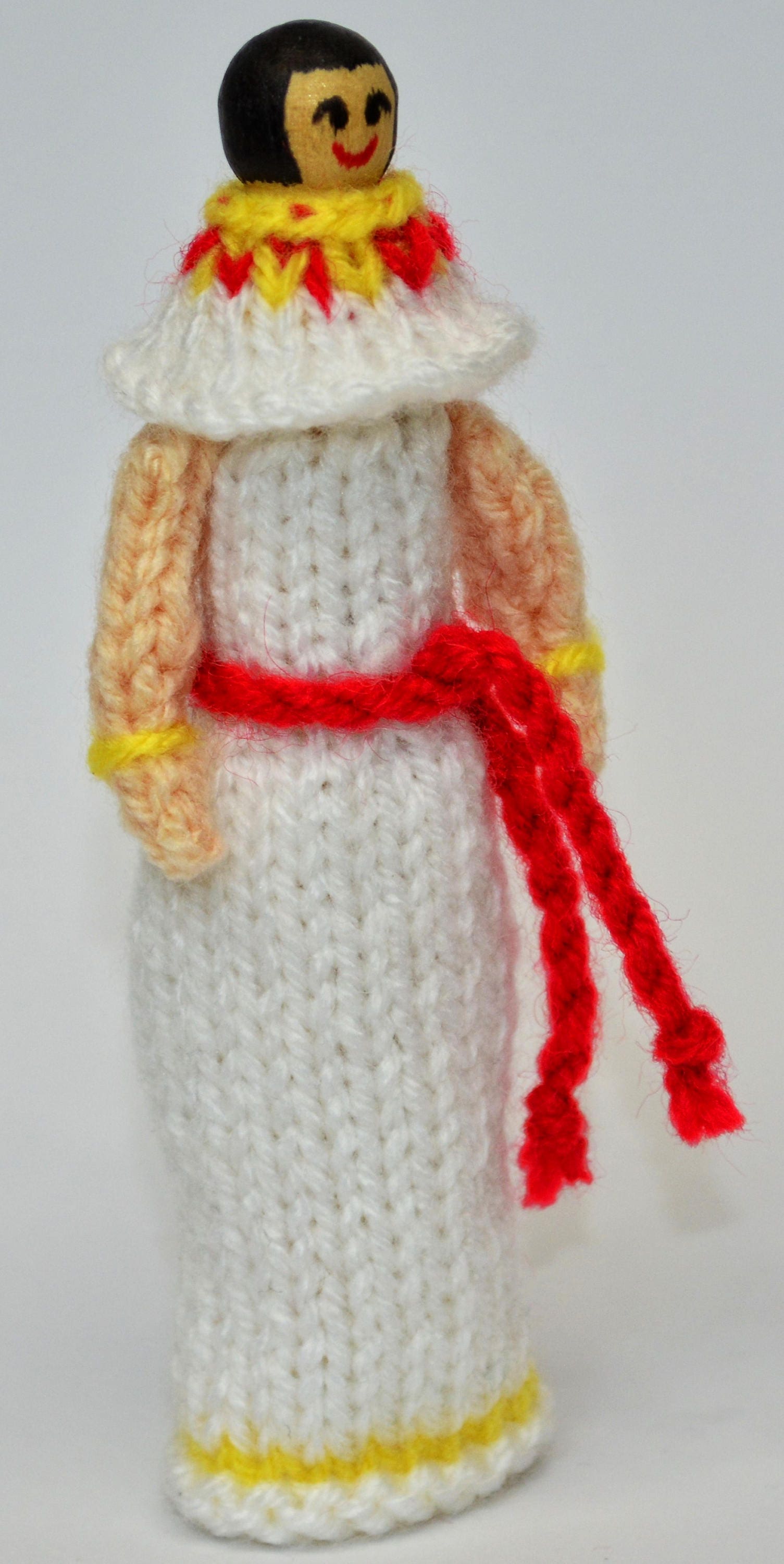 Ancient Egyptian Toy Knitting Pattern, Knitted Peg Doll, Doll Knitting Pattern, Knit Doll ...