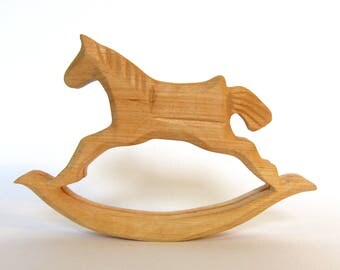 Rocking Horse, Wooden Rocking Horse, Wooden Toy Horse, Wooden Toys, Waldorf Toys, Woodcarving