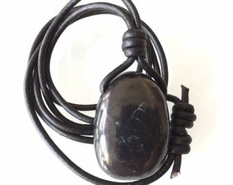 Shungite Pendant Necklace (NKLAC-0056)