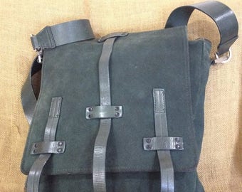 20% SUMMER SALE Rare Genuine vintage Kenneth Cole suede and leather messenger bag