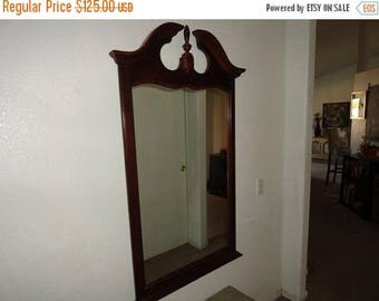 50% OFF Large vintage wood mirror unique design have seen in many movies