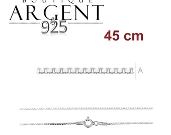 Woman size 45 cm sterling silver chain