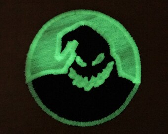 Nightmare Before Christmas Oogie Boogie Embroidered Iron On Patch - Unisex Craft Patch