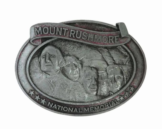 Mount Rushmore Belt Buckle - Vintage Inscribed Buckle, Men's Accessory, Collectible Buckle, Gift for Him