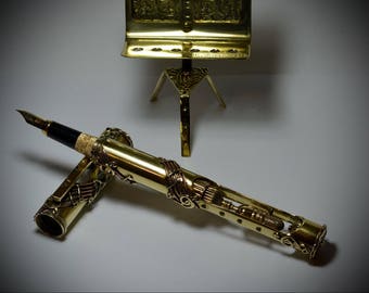 In Memory of Bessie Sm. V2 Steampunk fountain pen.