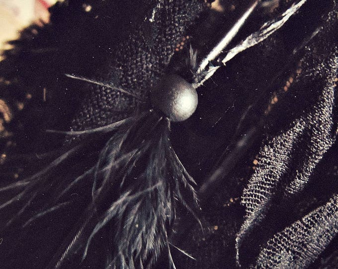 Witch Decor - Black Feathers Dreamcatcher Mobile - Gothic Home Decor - Bohemian Bedroom - Boho Mobile - Gothic Wedding Decor - Ready to Ship