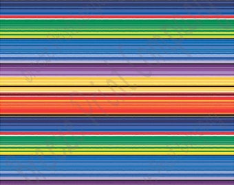 Heat transfer or adhesive serape stripe pattern Mexican blanket patterned sheet HTV 4107