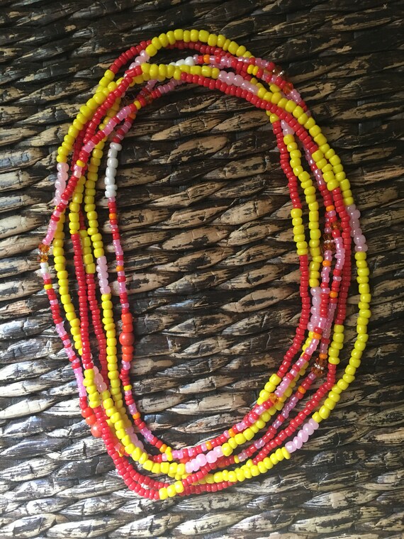 Waist Bead Set of 3....Candy Inspired Colors