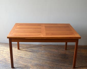 Mid Century Modern Danish Teak Extending Dining Table Extending to 100"!!!