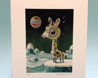 Jovian Giraffe limited edition giclée fine art print