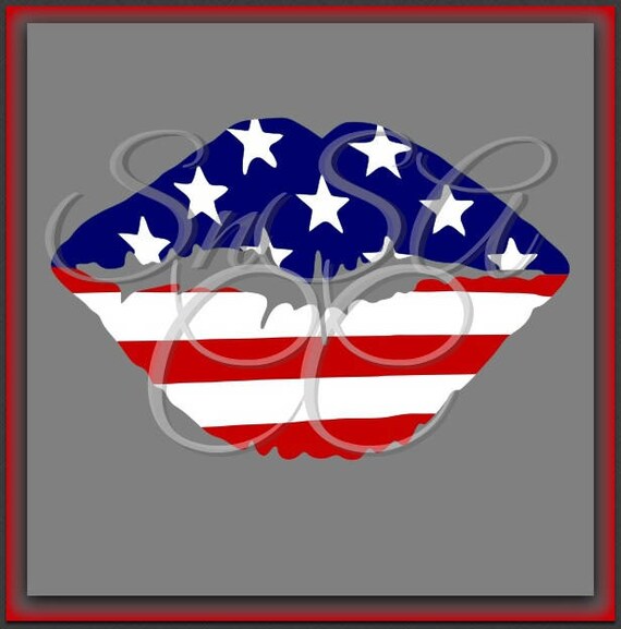 Download Flag SVG Lips July 4th 2018Fireworks Sparkle Freedom America