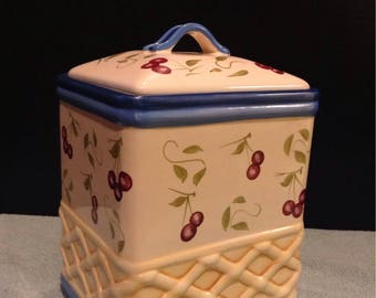 Inspirado Vintage Hand Painted Cookie Jar