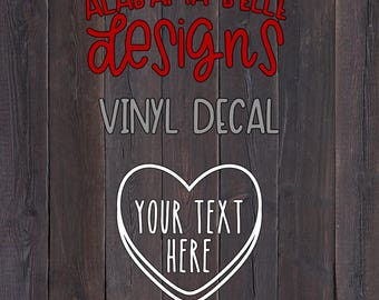 Candy Heart Decal