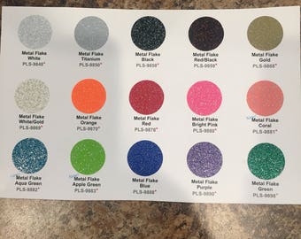 ThermoFlex Plus METAL FLAKE HTV 12″x15″ sheets and 12"x 7.5" sheets - ships within 24 hours!