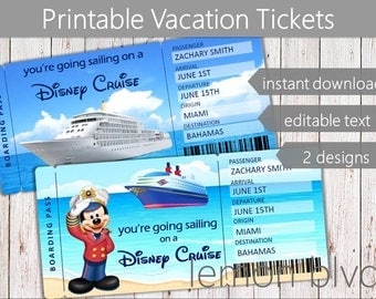 cruise ticket